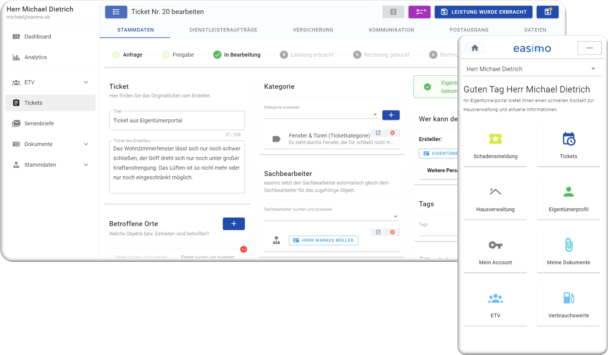 easimo Software für Hausverwaltung Immoblienverwaltung